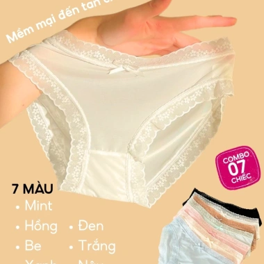 Combo 7 Quần Lót Nữ Undercool Ren Phối Nơ Cao Cấp - Sexy, Giá Ưu Đãi 169k