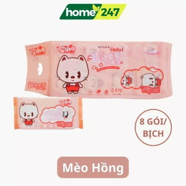 Combo 8 Gói 64 Tờ Khăn Giấy Ướt Mini Bỏ Túi Đa Năng - Tiện Lợi Vệ Sinh Cá Nhân, Giá Ưu Đãi Chỉ 9.9k VND 8