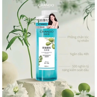 Combo 8 gói dầu gội CHANDO 7.5ml - Kiểm soát dầu, giảm gàu, phồng chân tóc, 35.000₫ 6 Combo 8 gói dầu gội CHANDO 7.5ml - Kiểm soát dầu, giảm gàu, phồng chân tóc, 35.000₫ 6
