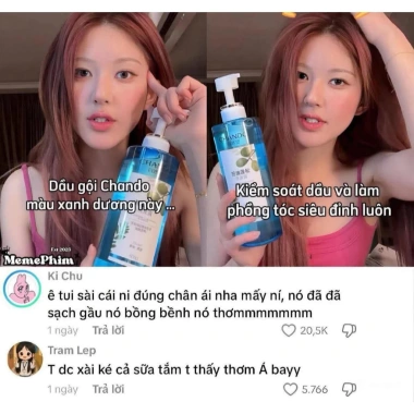 Combo 8 gói dầu gội CHANDO 7.5ml - Kiểm soát dầu, giảm gàu, phồng chân tóc, 35.000₫ 8 Combo 8 gói dầu gội CHANDO 7.5ml - Kiểm soát dầu, giảm gàu, phồng chân tóc, 35.000₫ 8