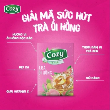 Combo 8 Hộp Trà Hòa Tan COZY IceTea Trà trái cây Nhiều Vị - Giá chỉ 308.000 VND