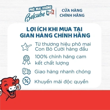 Combo 8 Phô Mai Vuông Belcube Vị Sữa 24C - 125g x 15, Giảm Giá Đến 522.240₫ 7