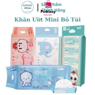 Combo 80 gói mini 640 miếng khăn giấy ướt cho bé - Tiện dụng, giá chỉ 35.900₫