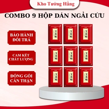 Combo 9 hộp Cao dán ngải cứu 450miếng Giảm mỏi vai gáy, lưng, xương khớp, chỉ 95.000 VND