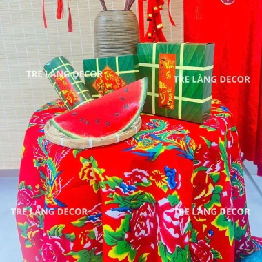 Combo 9 Mô Hình Bánh Chưng, Bánh Tét, Dưa Hấu Giấy Cứng Trang Trí Tết 2.026 Giá Ưu Đãi 35.000 VNĐ HAPPY DECOR