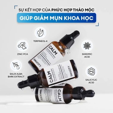 Combo Acne Trio Nam Men Stay Simplicity - Sữa rửa mặt, Serum Calm, Kem dưỡng ẩm - 557.000 VND