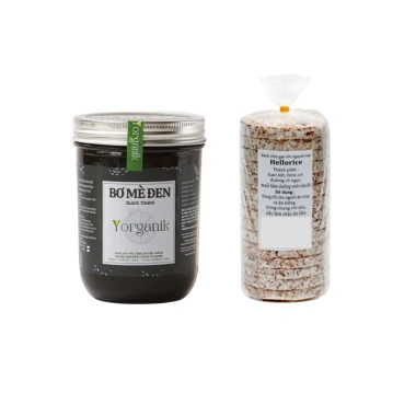 Combo Ăn Sáng Tiện Lợi Dinh Dưỡng Bơ Mè Đen 200g + Bánh Gạo Lứt Yến Mạch 500g - Eatclean, Giá Ưu Đãi 190k 10