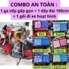 Combo An Toàn bé: Ghế ga xếp sắt + Dây đai 100cm + Gối hoạt hình ngồi xe máy - 255.500