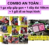 Combo An Toàn bé: Ghế ga xếp sắt + Dây đai 100cm + Gối hoạt hình ngồi xe máy - 255.500 9