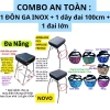 Combo An Toàn - Đôn Ga Inox + Dây Đai 100cm + Đai Lớn Hoạt Hình, Giá 250.600 VND 3