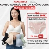 Combo Áo Ngực Nữ Cotton Mút Mỏng Thoáng Khí AMYBRA A409 Set Áo Lót Học Sinh Không Gọng Mềm Mại Giá Ưu Đãi 231.000₫