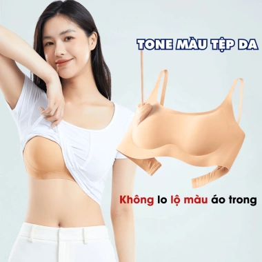 Combo Áo Ngực Nữ Su Gom Quả Tự Nhiên + Áo Lót Không Gọng Ngăn Chảy Xệ AMYBRA A03 5 Combo Áo Ngực Nữ Su Gom Quả Tự Nhiên + Áo Lót Không Gọng Ngăn Chảy Xệ AMYBRA A03 5