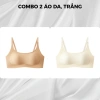 Combo Áo Ngực Nữ Su Gom Quả Tự Nhiên + Áo Lót Không Gọng Ngăn Chảy Xệ AMYBRA A03 10