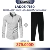 Combo áo sơ mi dài tay kate lụa + quần tây âu phục nam LADOS-7.150 - Sang trọng, lên form, chỉ 344.000₫ 4