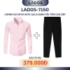 Combo áo sơ mi dài tay kate lụa + quần tây âu phục nam LADOS-7.150 - Sang trọng, lên form, chỉ 344.000₫ 7