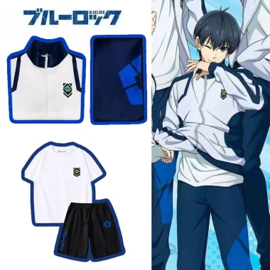Combo Áo Thể Thao + Khoác Blue Lock Cosplay In 3D Sống Động - Giá Chỉ 98.000đ