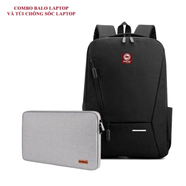 Combo Balo Laptop Thời Trang + Túi Chống Sốc HARAS HR263TC001 – Chống Va Đập, Giá 199.000₫