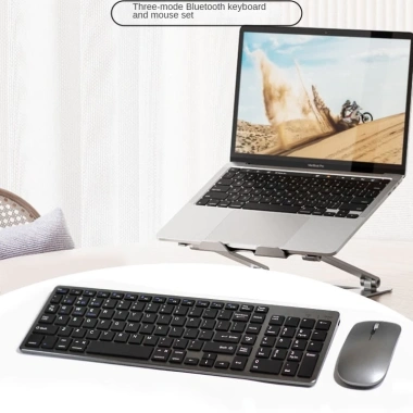 Combo Bàn Phím Chuột Không Dây K835 Bluetooth USB 2.4G Pin Sạc Chống Ồn Thiết Bị