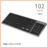 Combo Bàn Phím Chuột Không Dây K835 Bluetooth USB 2.4G Pin Sạc Chống Ồn Thiết Bị 5