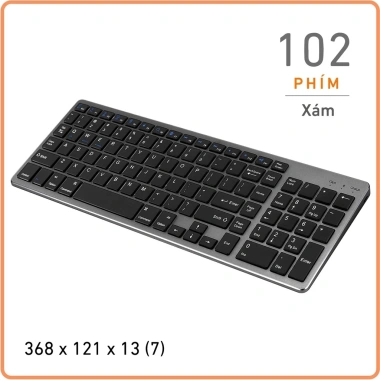 Combo Bàn Phím Chuột Không Dây K835 Bluetooth USB 2.4G Pin Sạc Chống Ồn Thiết Bị