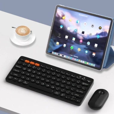 Combo Bàn Phím & Chuột Không Dây Mini KB-201 2.4GHz USB Full Box BH 6T Giá 220k