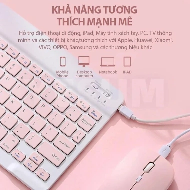 Combo Bàn Phím Chụt Không Dây Bluetooth Silent - Gaming & Văn Phòng, Giá 224.750₫