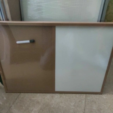 Combo Bảng trắng 60x90 cm khung gỗ kèm bút và ghim, giảm giá, chỉ 377.300₫