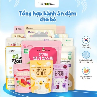 Combo Bánh Gạo Ăn Dặm 6 Tháng Bé - Thương Hiệu Hàn Quốc, Giá 177,000 VND Combo Bánh Gạo Ăn Dặm 6 Tháng Bé - Thương Hiệu Hàn Quốc, Giá 177,000 VND