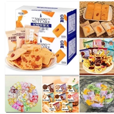 Combo Bánh Ngon Tết LSS 1kg - Mochi 2,5kg - Bánh Quy 43 chiếc - Giá Tốt 479k