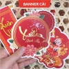 Combo Banner thiệp Tết, Toper, Tag, thiệp quà tặng - Chúc Mừng Năm Mới 30.000đ