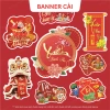 Combo Banner thiệp Tết, Toper, Tag, thiệp quà tặng - Chúc Mừng Năm Mới 30.000đ 2
