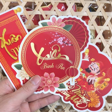 Combo Banner thiệp Tết, Toper, Tag, thiệp quà tặng - Chúc Mừng Năm Mới 30.000đ 4