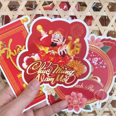 Combo Banner thiệp Tết, Toper, Tag, thiệp quà tặng - Chúc Mừng Năm Mới 30.000đ 5