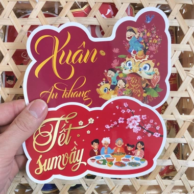 Combo Banner thiệp Tết, Toper, Tag, thiệp quà tặng - Chúc Mừng Năm Mới 30.000đ 7