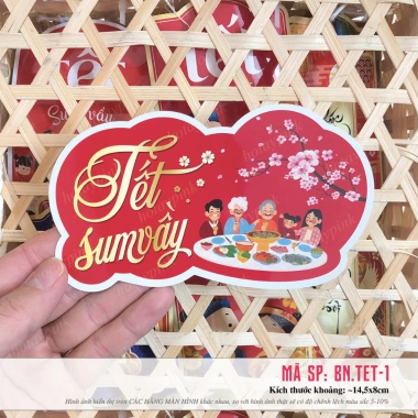 Combo Banner thiệp Tết, Toper, Tag, thiệp quà tặng - Chúc Mừng Năm Mới 30.000đ 8