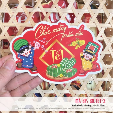 Combo Banner thiệp Tết, Toper, Tag, thiệp quà tặng - Chúc Mừng Năm Mới 30.000đ 9