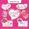 Combo Banner Toper Tag & Thiệp cài quà tặng 8/3 Chúc mừng Ngày Quốc tế Phụ nữ, Giá 30.000₫