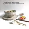 Combo Bát Tô Sứ Ăn Phở Vẽ Tay Thủ Công 17cm + Dĩa 18cm + Chén Sốt 8cm + Đĩa Chanh Ớt 9cm – Giá ưu đãi 190k 2