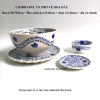 Combo Bát Tô Sứ Ăn Phở Vẽ Tay Thủ Công 17cm + Dĩa 18cm + Chén Sốt 8cm + Đĩa Chanh Ớt 9cm – Giá ưu đãi 190k 5