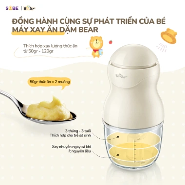 Combo BEAR A08T8 0.8L + B03V8 8 Lưỡi Nâng Cấp - Nấu Chậm, Xay Ăn Dặm Cho Bé 7 Combo BEAR A08T8 0.8L + B03V8 8 Lưỡi Nâng Cấp - Nấu Chậm, Xay Ăn Dặm Cho Bé 7