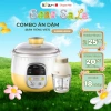 Combo Bear Nồi nấu chậm 0.8L + Chưng yến + Máy xay ăn dặm 0.6L D02Q1 – BH 18 tháng, 1.074.000₫