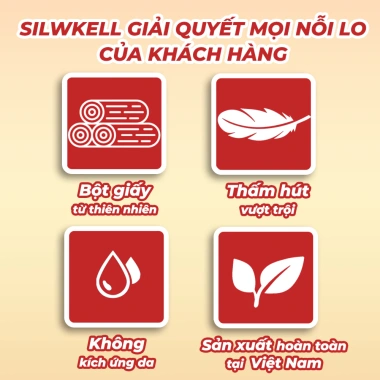 Combo bịch khăn giấy Silkwell rút đáy 450g 2 lớp siêu dai bột gỗ nguyên chất không tẩy trắng giá 89.000 9