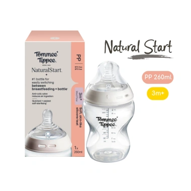 Combo Bình Sữa Tommee Tippee Natural Start 260ml Mềm + Núm Silicon 6M+ Giá 439k 2 Combo Bình Sữa Tommee Tippee Natural Start 260ml Mềm + Núm Silicon 6M+ Giá 439k 2