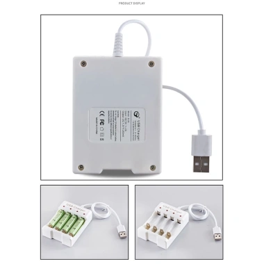Combo Bmax B04 - Bộ sạc pin AA/AAA 4 cổng kèm 04 viên pin sạc lại, giảm giá chỉ 49.000 VND 3