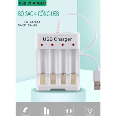 Combo Bmax B04 - Bộ sạc pin AA/AAA 4 cổng kèm 04 viên pin sạc lại, giảm giá chỉ 49.000 VND 7