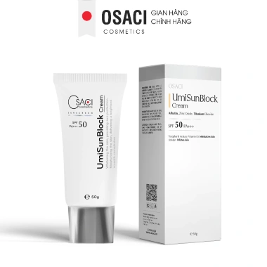 Combo bộ 3 ngừa mụn thâm sẹo Osaci Hana Heal 20ml, dưỡng trắng Away Mela Cream và chống nắng UmiSunBlock - Giá chỉ 674.640đ