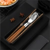 Combo Bộ Ăn Tiện Lợi Cao Cấp: Thìa, Đũa, Hộp Đựng - Dùng Văn Phòng, Giá Ưu Đãi 35k 4