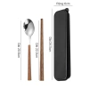 Combo Bộ Ăn Tiện Lợi Cao Cấp: Thìa, Đũa, Hộp Đựng - Dùng Văn Phòng, Giá Ưu Đãi 35k 10