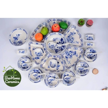 ComBo Bộ Bát Đĩa Hoa Mặt Trời Gốm Thủ Công Bát Tràng - Giá chỉ 999.000 VNĐ 4 ComBo Bộ Bát Đĩa Hoa Mặt Trời Gốm Thủ Công Bát Tràng - Giá chỉ 999.000 VNĐ 4