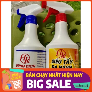 Combo bộ đôi siêu tẩy đa năng 500ml: Sạch mốc, sáng màu vải, chỉ 99.000₫